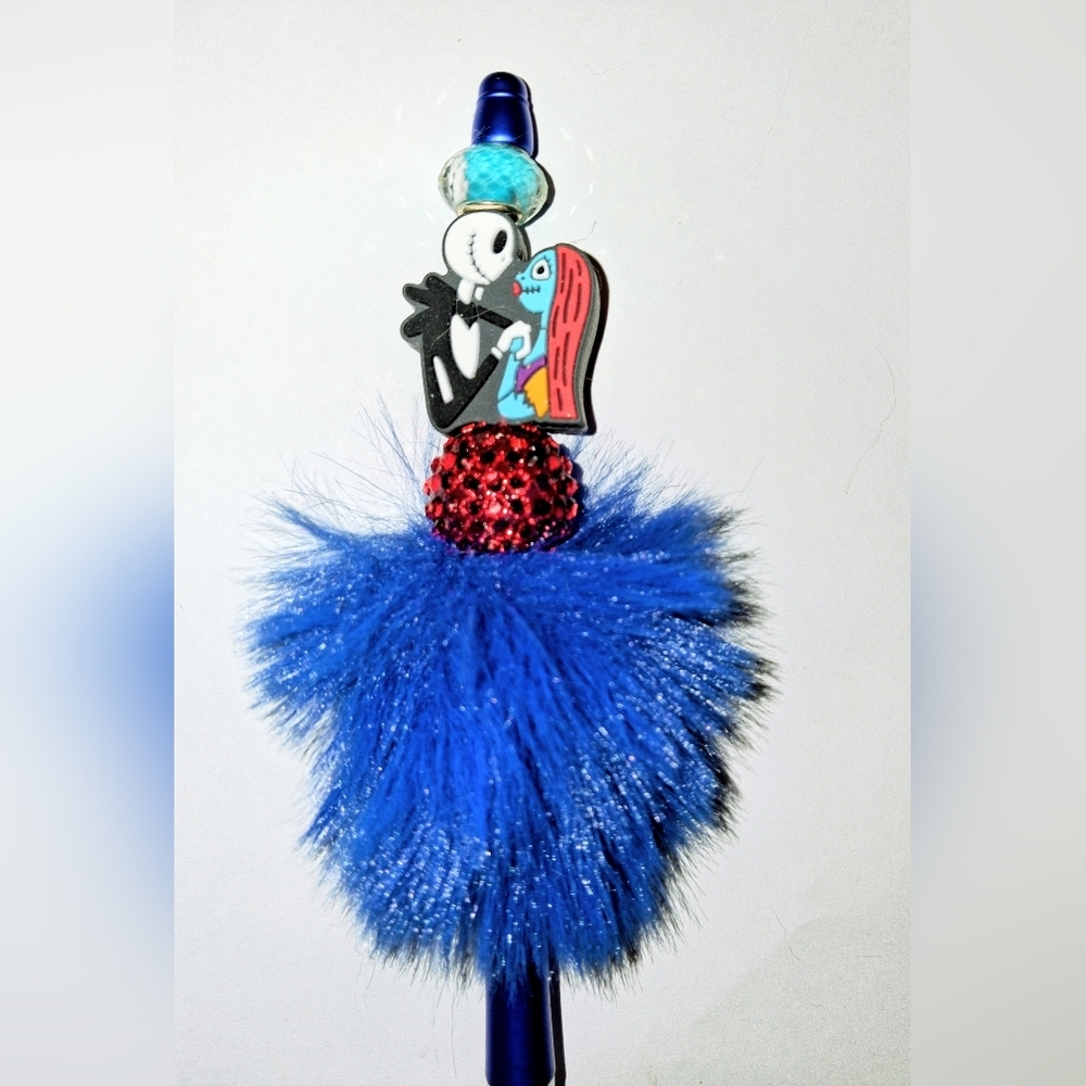 💙 JACK AND SALLY - FLUFFY CHARM PEN